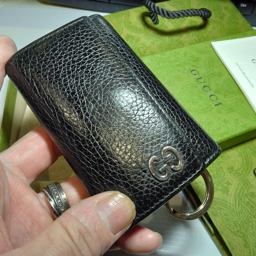美品 GUCCI DURIAN キーケース メンズ ブラック