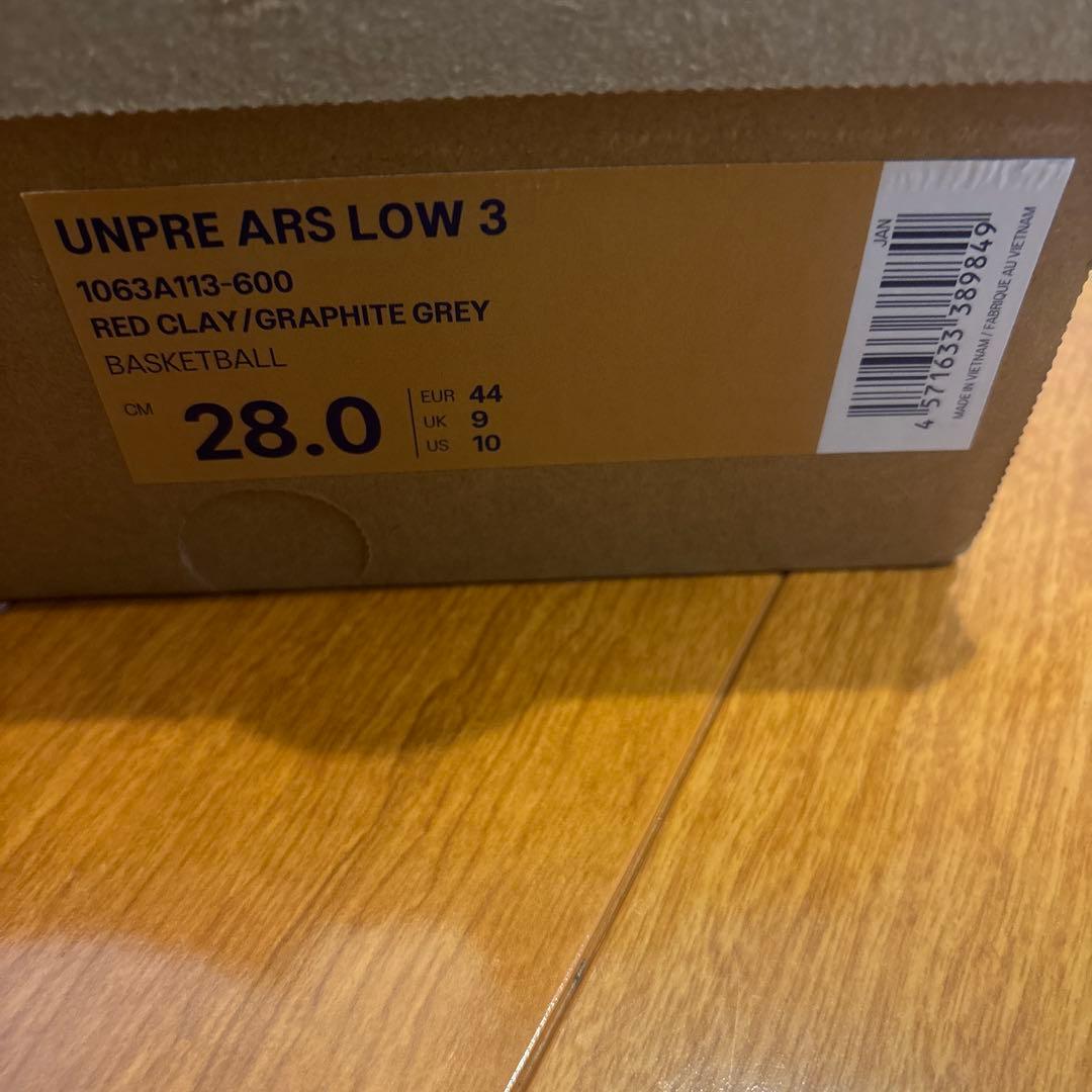 バスケットシューズ バッシュ UNPRE ARS LOW 3