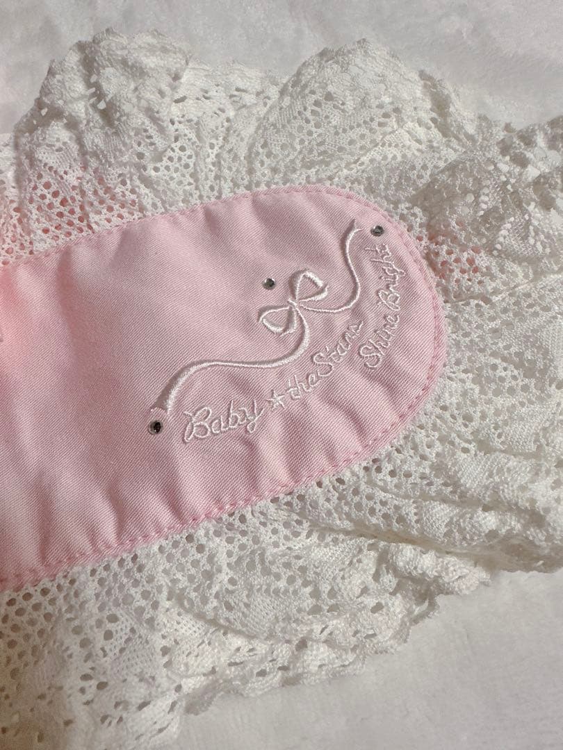 ●BABY● 初期 3つリボンヘッドドレス ピンク 未使用