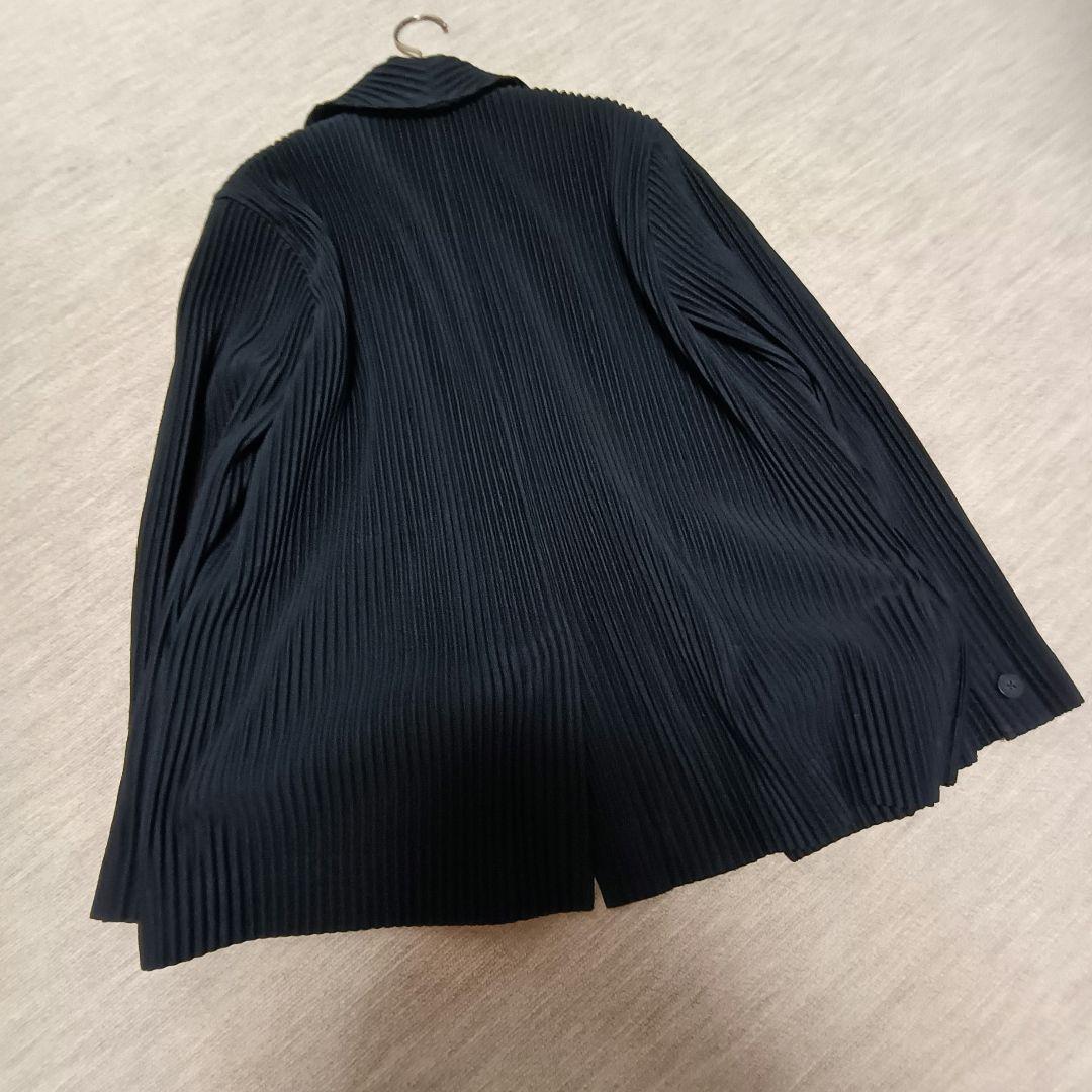 プリーツテーラードジャケット　サイズ1 黒　オムプリッセイッセイミヤケ