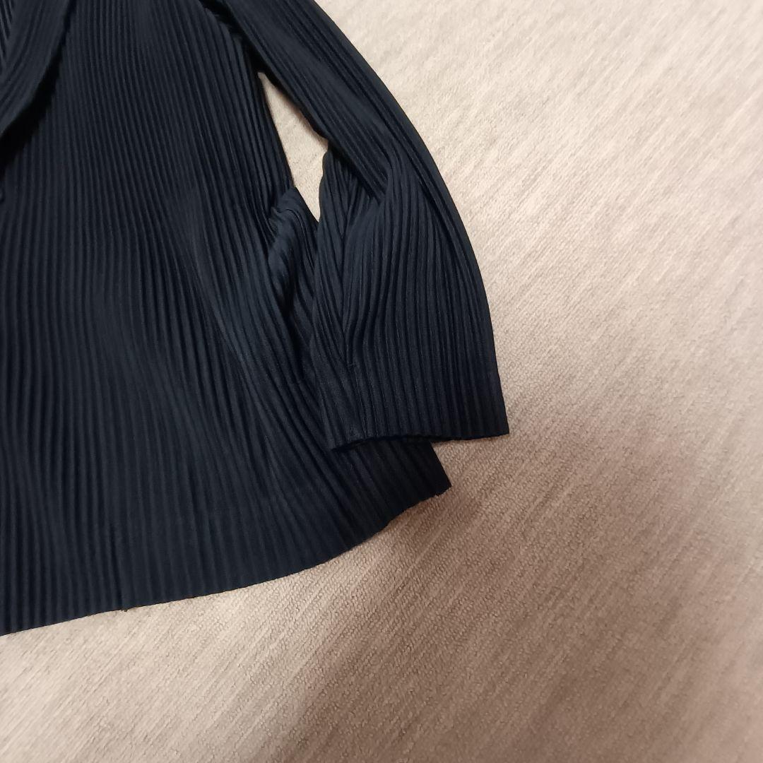 プリーツテーラードジャケット　サイズ1 黒　オムプリッセイッセイミヤケ