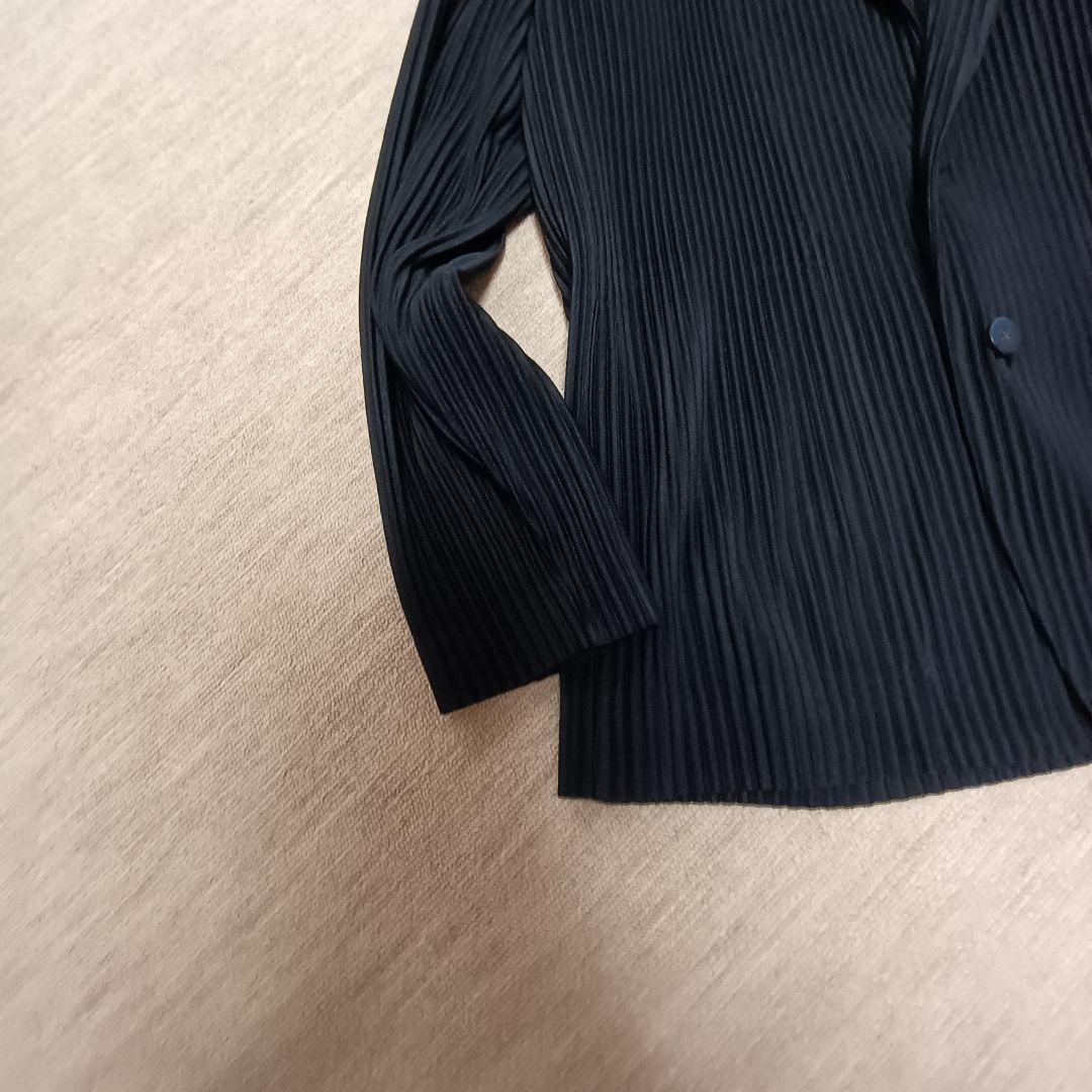 プリーツテーラードジャケット　サイズ1 黒　オムプリッセイッセイミヤケ