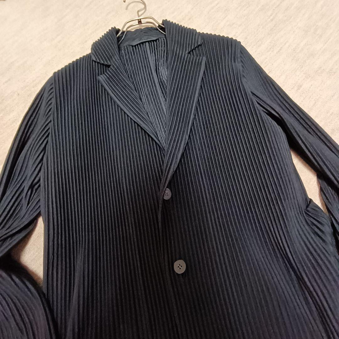 プリーツテーラードジャケット　サイズ1 黒　オムプリッセイッセイミヤケ