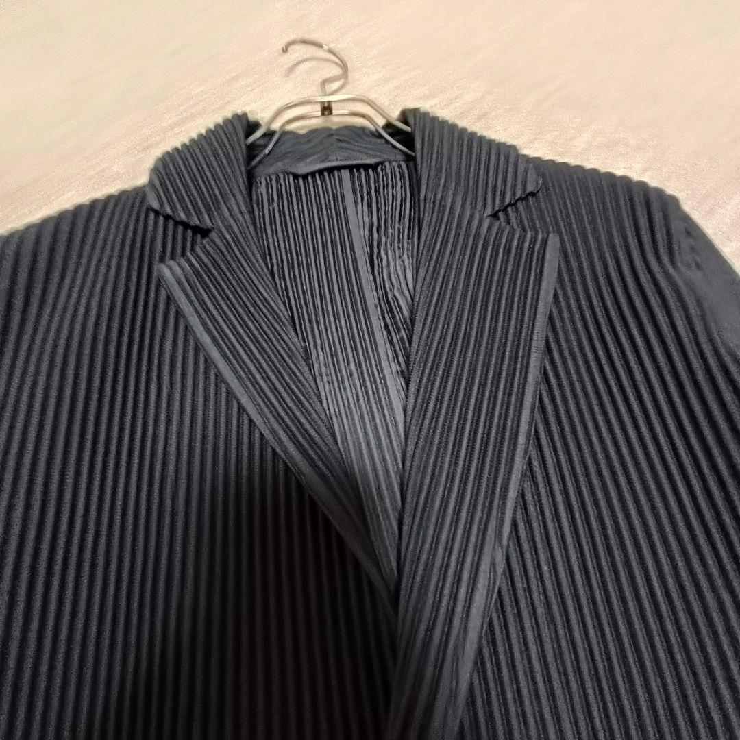 プリーツテーラードジャケット　サイズ1 黒　オムプリッセイッセイミヤケ