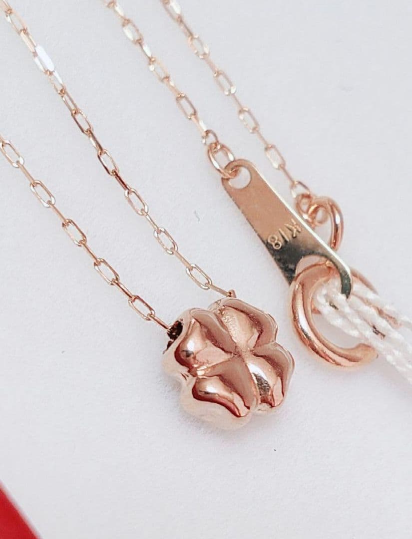 未使用品 四葉 クローバー k18 ネックレス