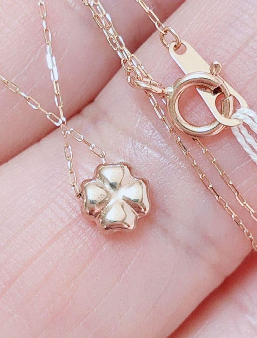未使用品 四葉 クローバー k18 ネックレス