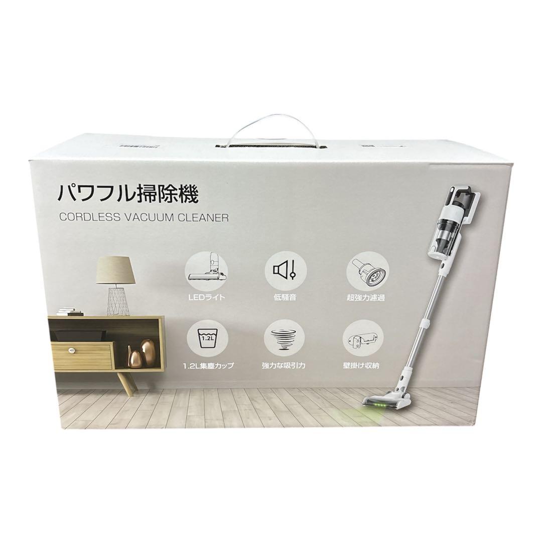 掃除機 コードレス 75kPa強力吸引 55分連続稼働 自立式 軽量 LED搭載