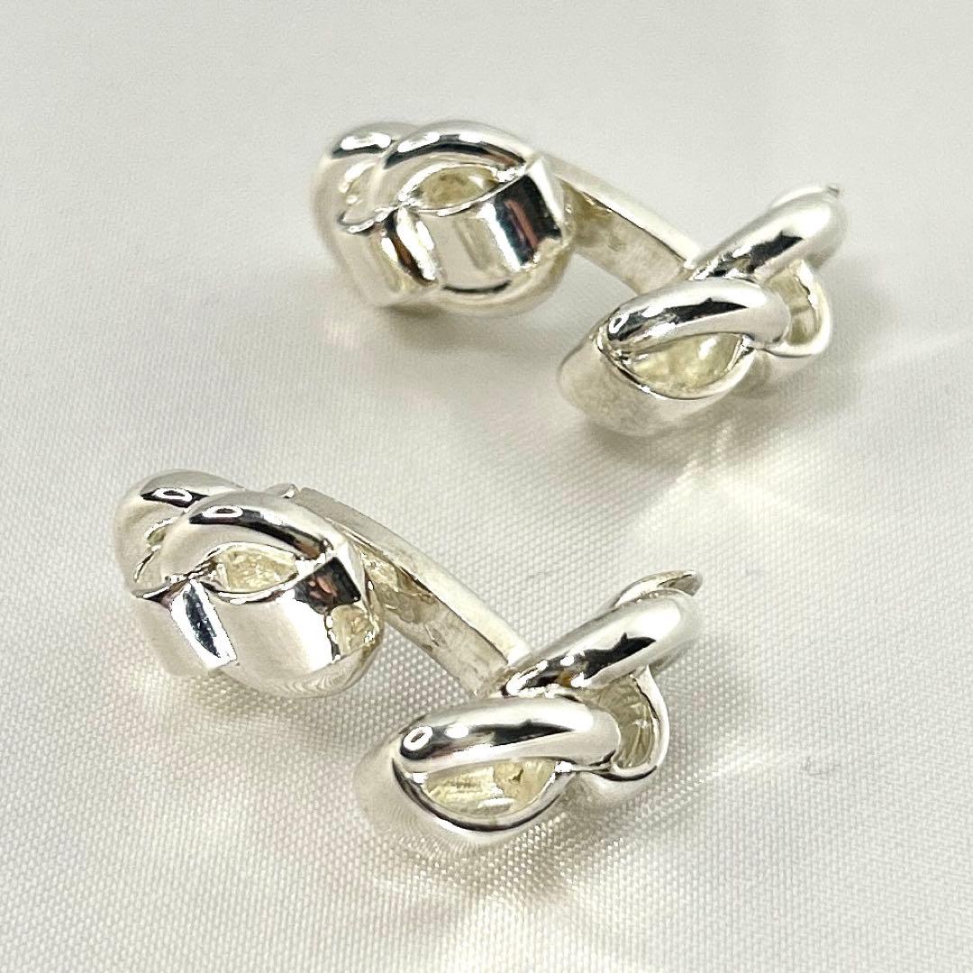 お値下げです。エルメス カフス　シルバー925　ダブルフェィス　貴金属