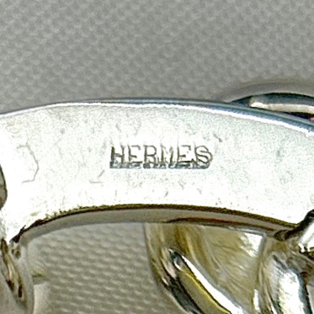 お値下げです。エルメス カフス　シルバー925　ダブルフェィス　貴金属