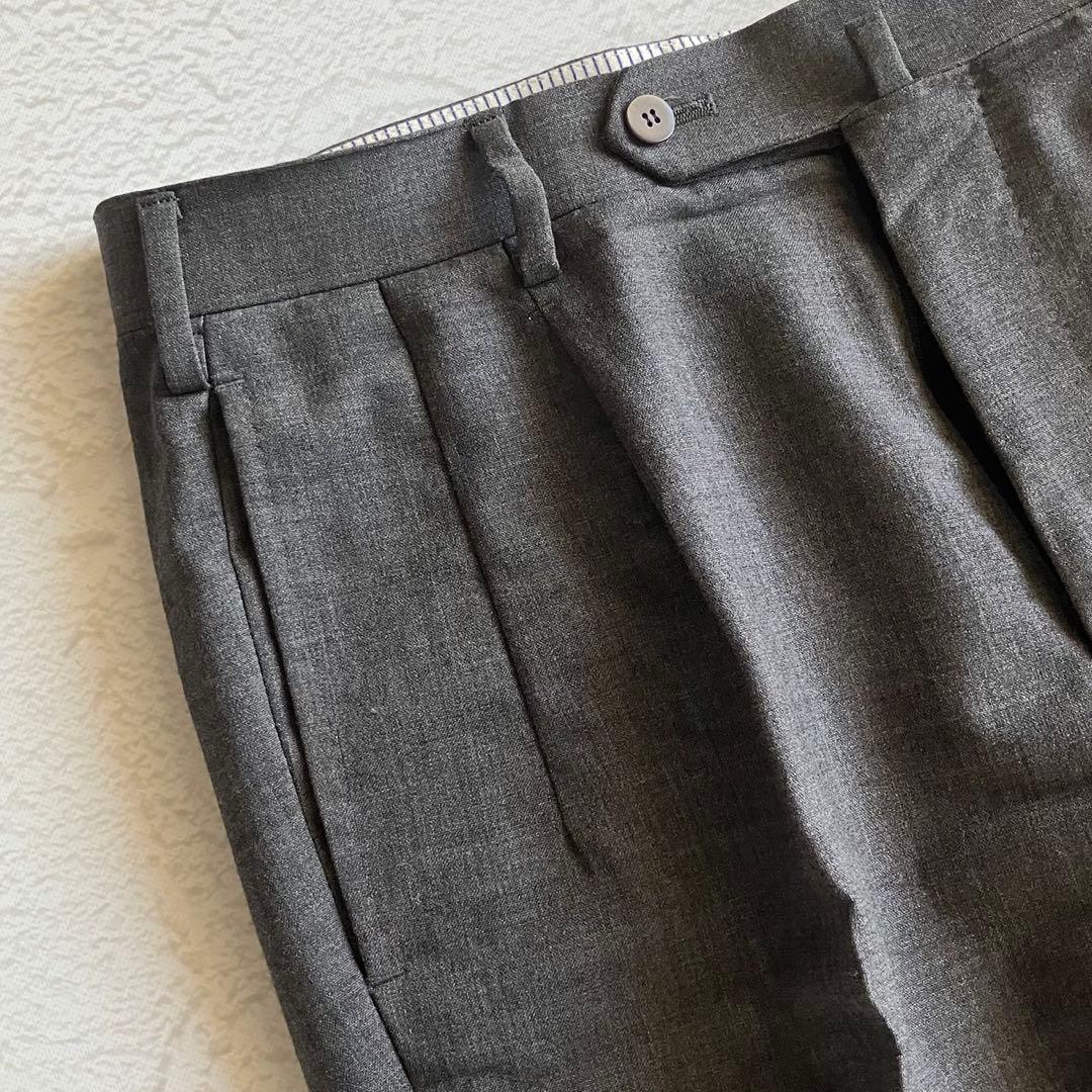 【極美品】SO エスオー ストラスブルゴ 尾作隼人 ウール スラックス グレー