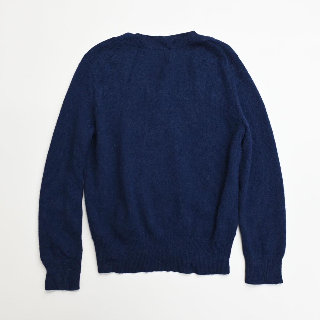 ■ 48610★年 PRADA プラダ ベビーアルパカカーディガン ネイビー\"