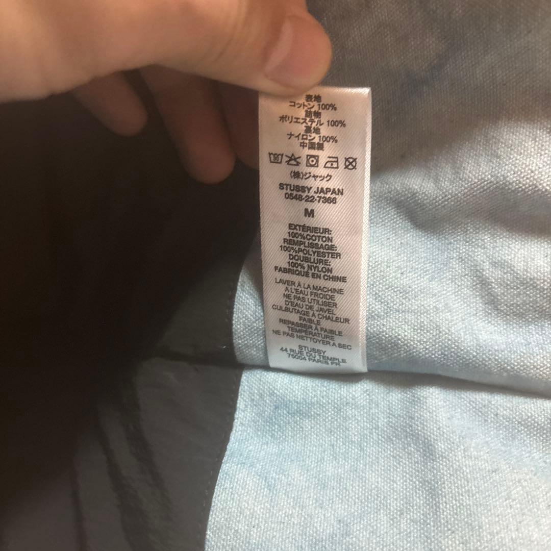 Stussy 22AW WASHED CANVAS VESTブルー M