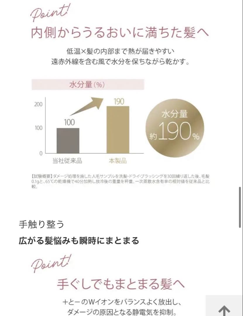 商品名 艶髪ドライヤー リフトドライヤー スマート ゴールド YJHC2N