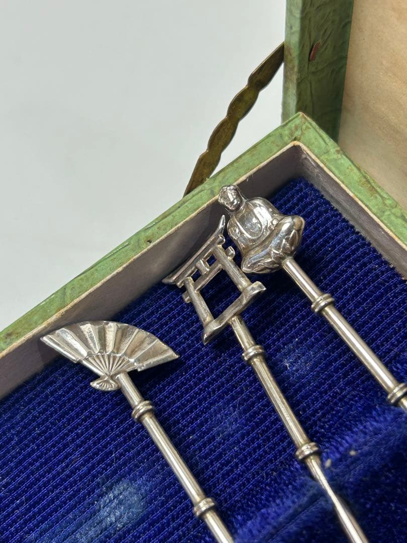 STERLING 950 ヴィンテージ　スプーンセット　5本　シルバー　箱付き