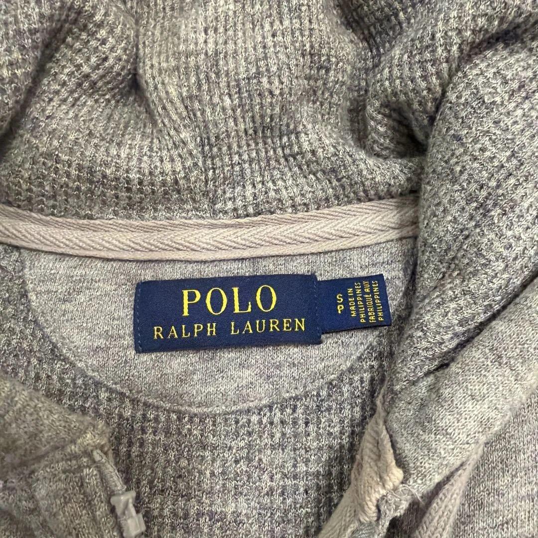 e*n様 ポロラルフローレン／フード付き中綿ベスト ポニー刺繍 グレー 男女兼用