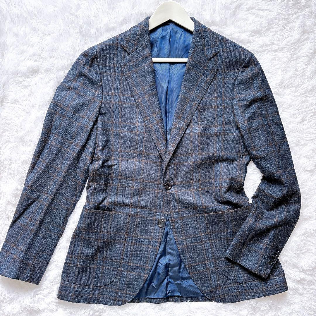 こたろう シルク混★ ビームスエフ テーラードジャケット チェック