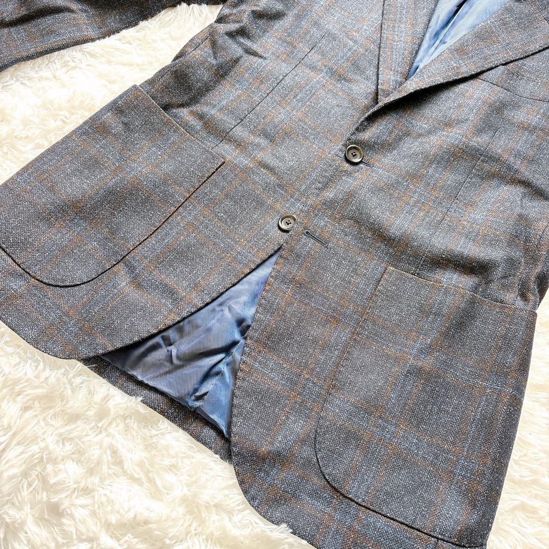 こたろう シルク混★ ビームスエフ テーラードジャケット チェック