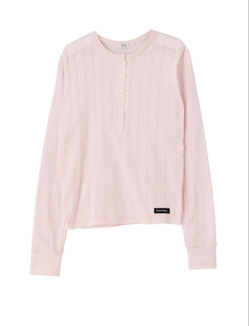 トップス SEA HENLEY NECK L/S TEE