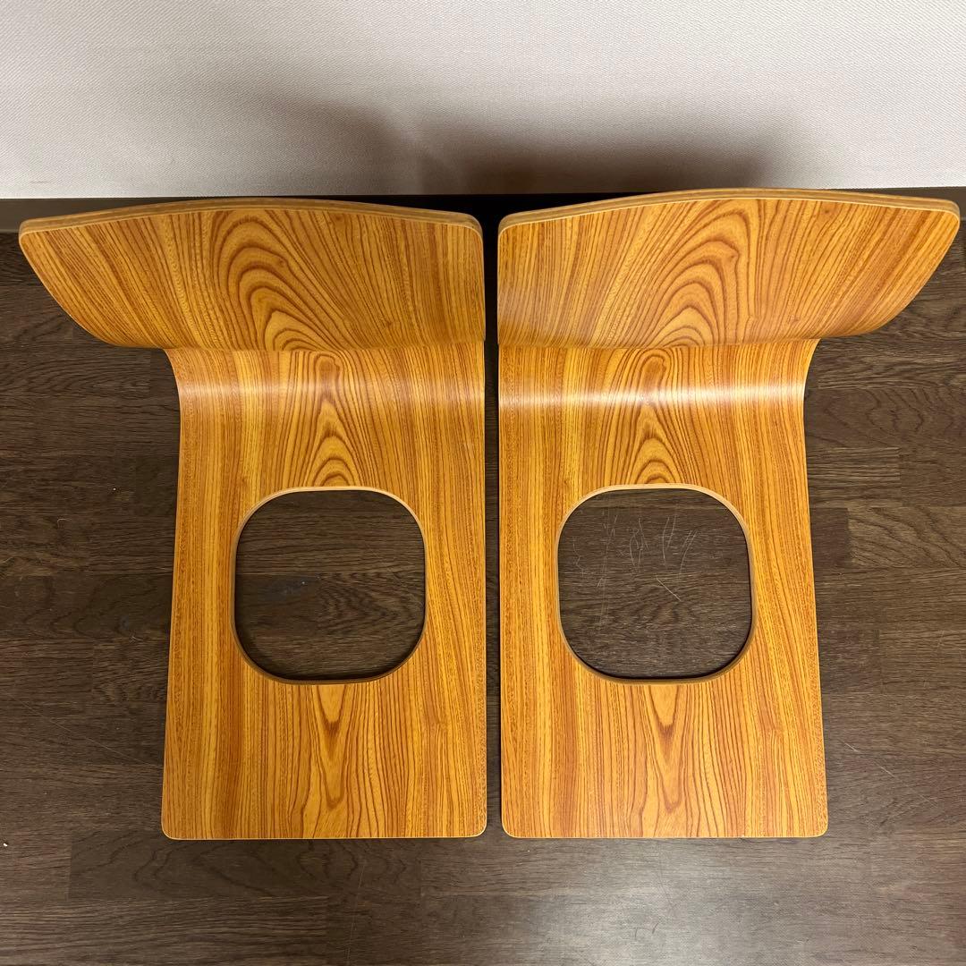 天童木工 曲げ木 座椅子 2脚セット 日本製 Tendo 和モダン