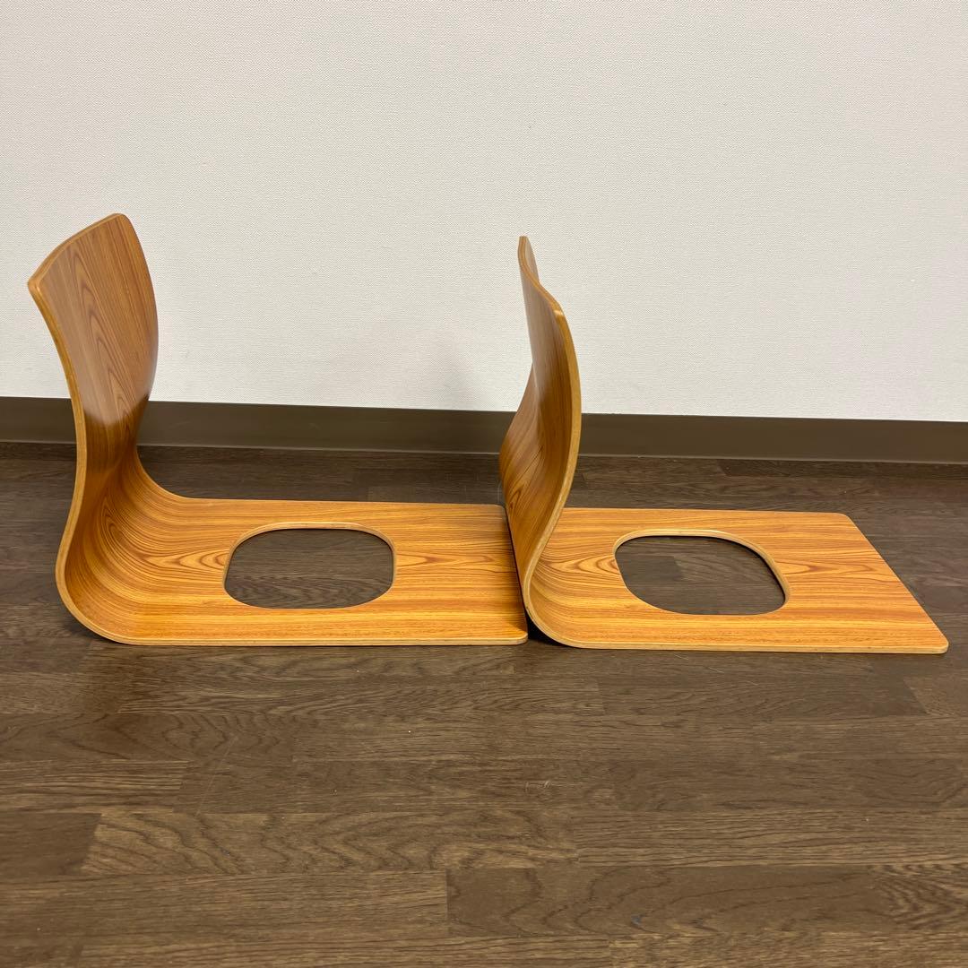 天童木工 曲げ木 座椅子 2脚セット 日本製 Tendo 和モダン