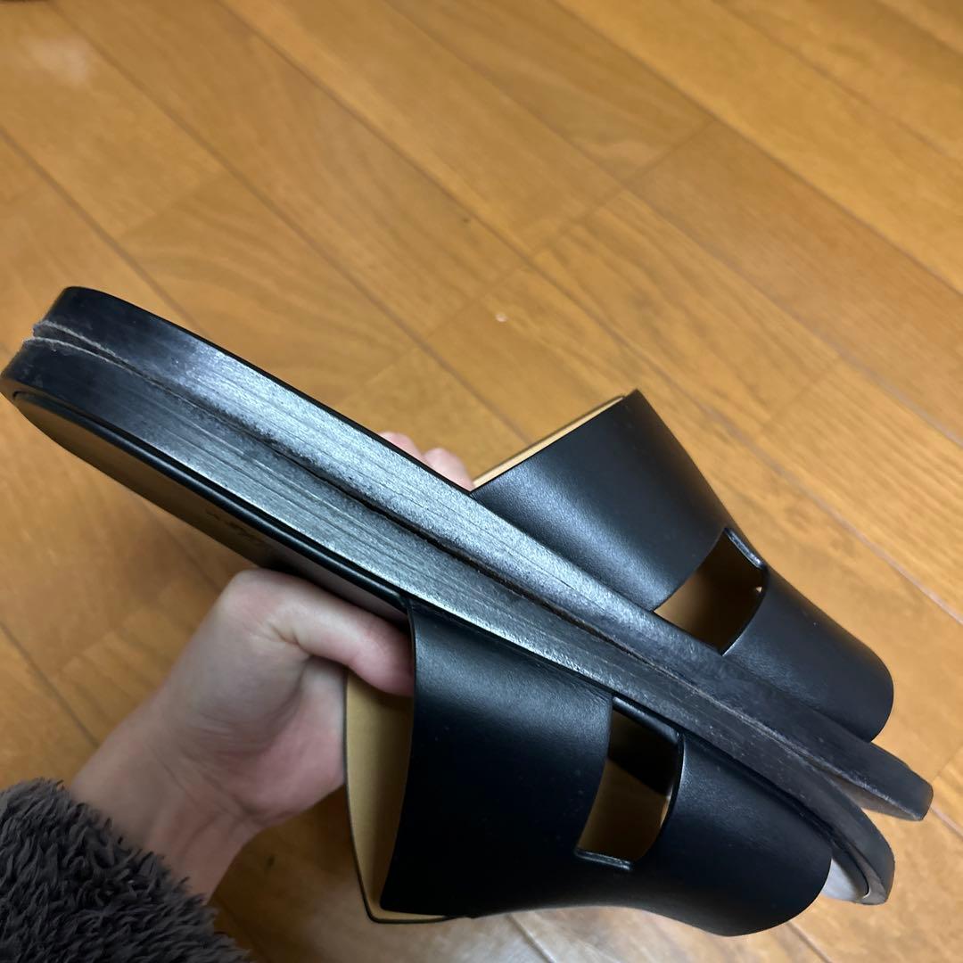 HERMES エルメス メンズサンダル イズミール ブラック　26/41
