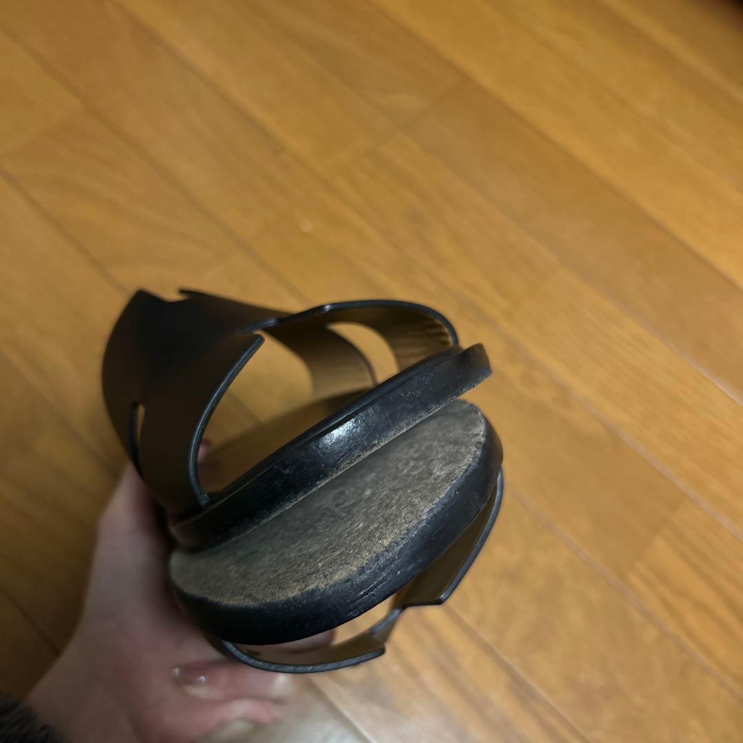 HERMES エルメス メンズサンダル イズミール ブラック　26/41