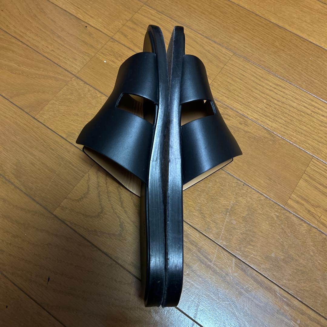 HERMES エルメス メンズサンダル イズミール ブラック　26/41