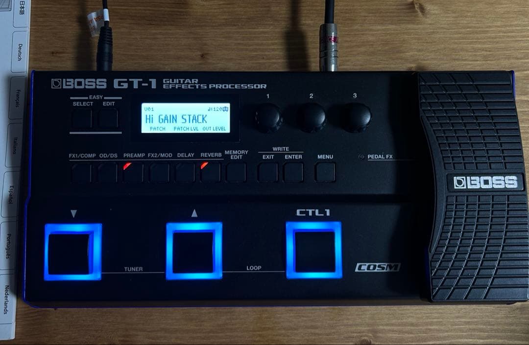 【動作確認済】BOSS GT-1 ギターエフェクター