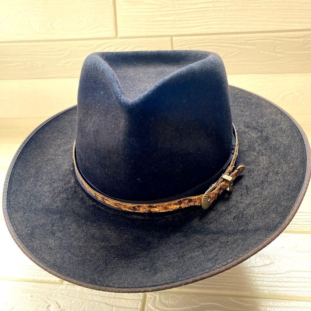 Bailey 4Xビーバーフェルト テンガロンハット ガラガラ蛇のバンド付