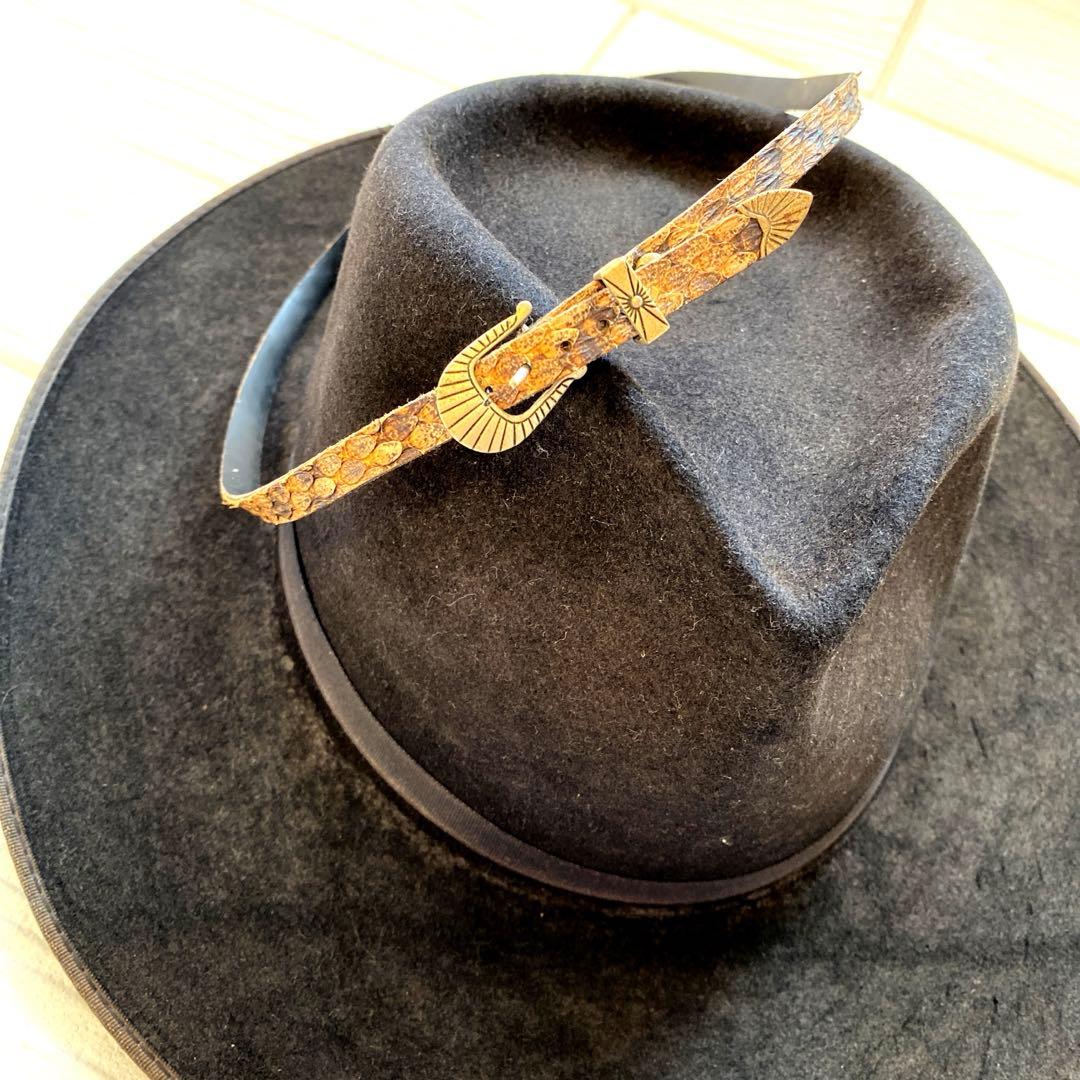 Bailey 4Xビーバーフェルト テンガロンハット ガラガラ蛇のバンド付