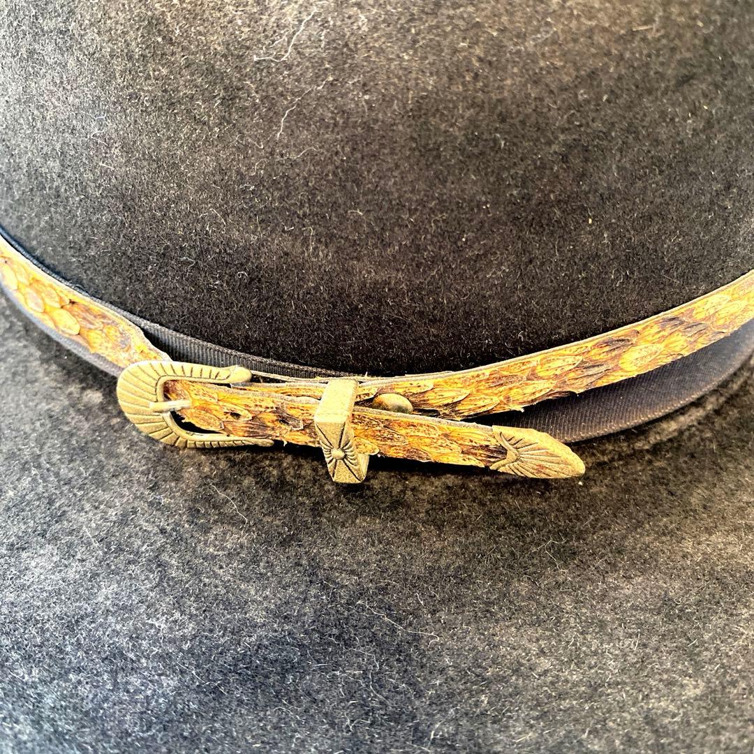 Bailey 4Xビーバーフェルト テンガロンハット ガラガラ蛇のバンド付