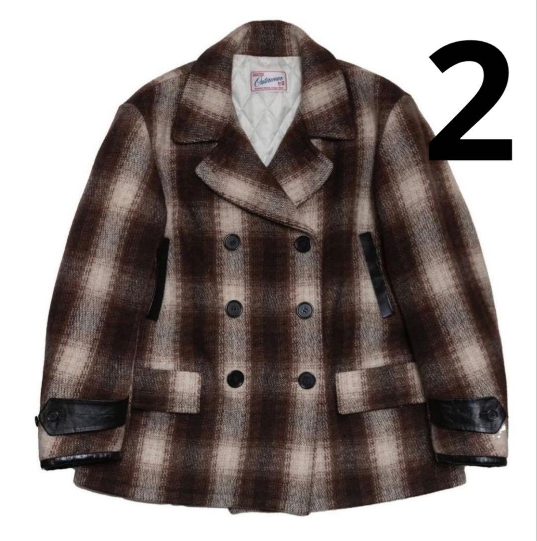 ジャケット・アウター SUBCULTURE OMBRECHECK P-COAT 2