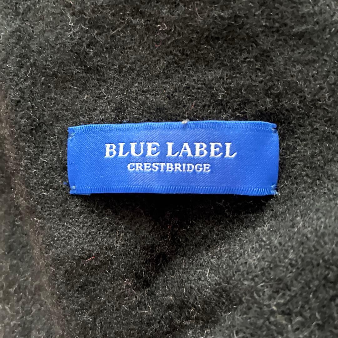 ブルーレーベルクレストブリッジ チェックリバーシブルフード付きショール