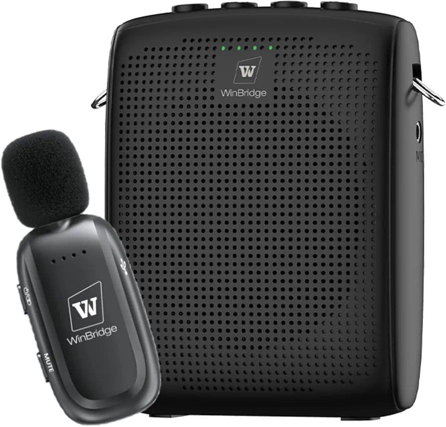 ポータブルスピーカー付きマイク 15W ハンズフリー拡声器 小型 イベント運動会