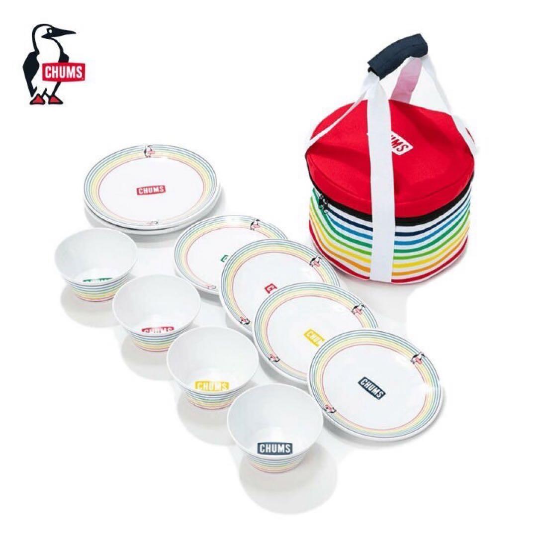 CHUMSメラミンディッシュセット　スタッキングキャンパーマグカップセット