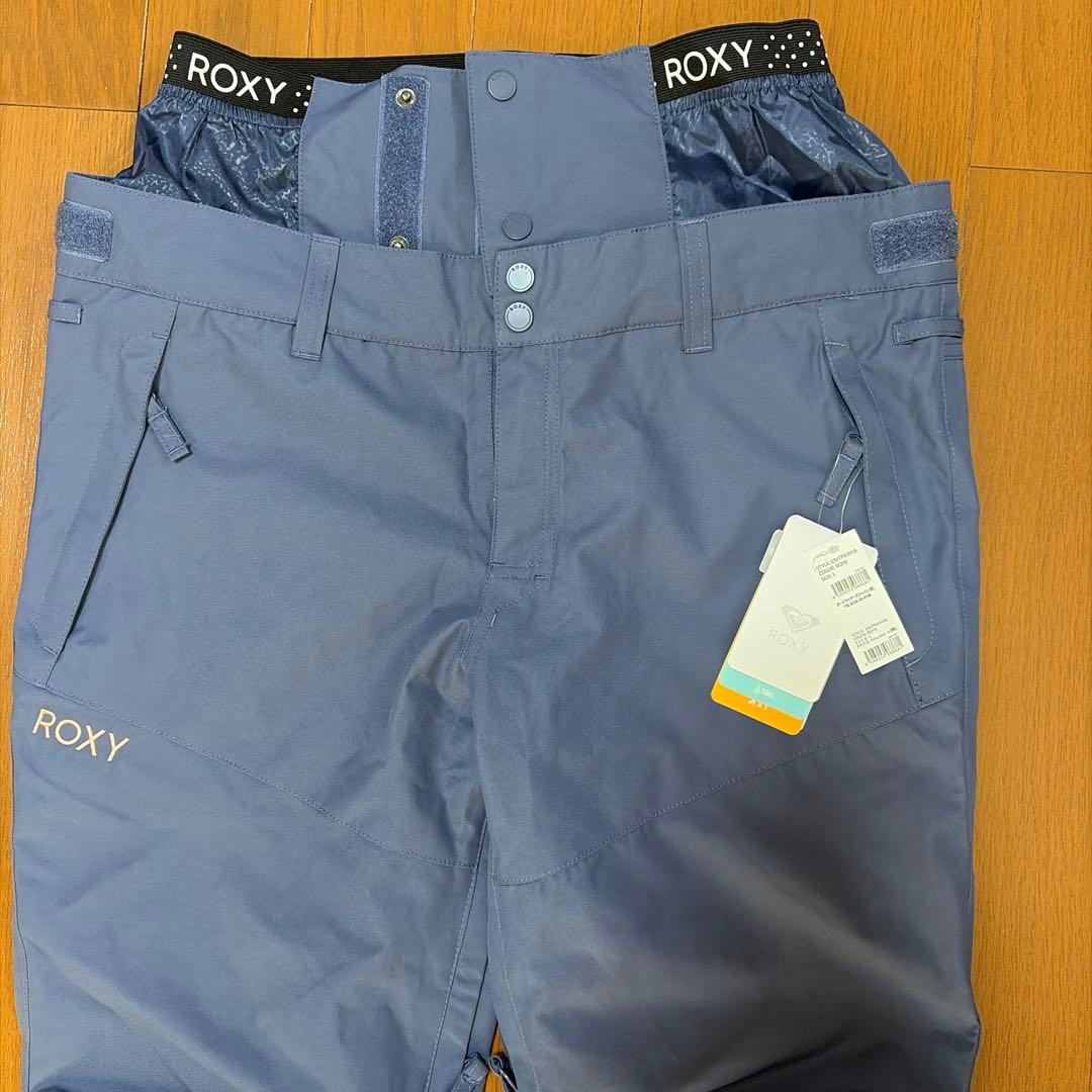 【タグ付き未使用】ROXY スノーボードウェアパンツ L ブルーレディース★値下