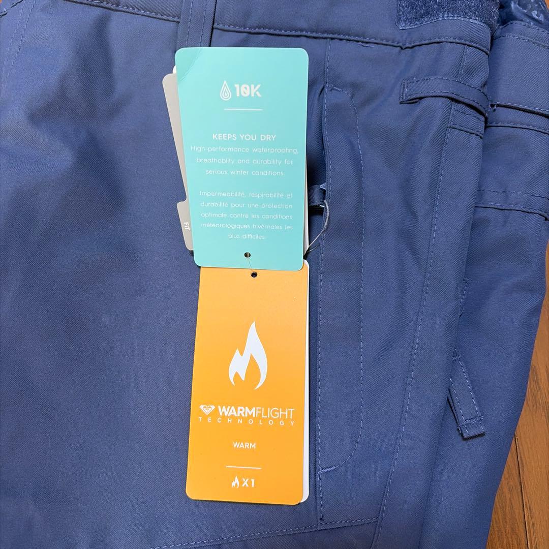 【タグ付き未使用】ROXY スノーボードウェアパンツ L ブルーレディース★値下