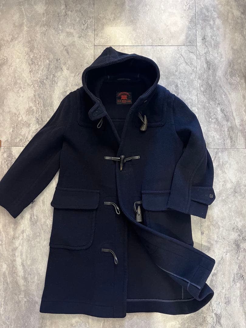 OLD ENGLAND オールドイングランド ダッフルコート　ネイビー　8