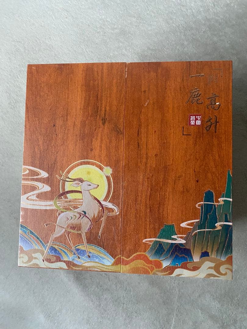 一鹿高升 五段ギフト茶箱セット 中国高級茶ギフト（大紅袍・白茶・水仙など）2箱