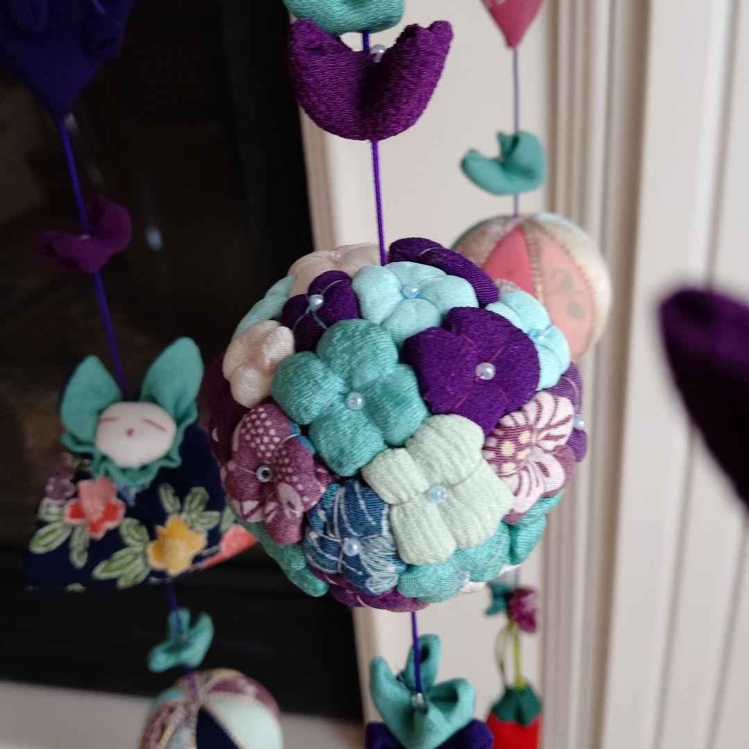 吊るし飾り　吊るし雛　ちりめん細工 　 ハンドメイド　ひな祭り 台付