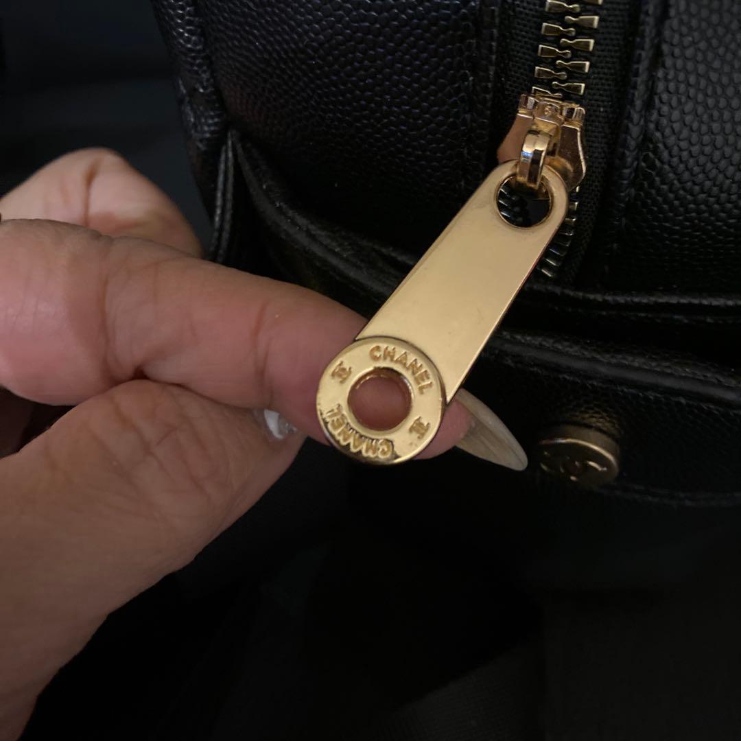 CHANEL ブラック バックパック キルティングノベルティ