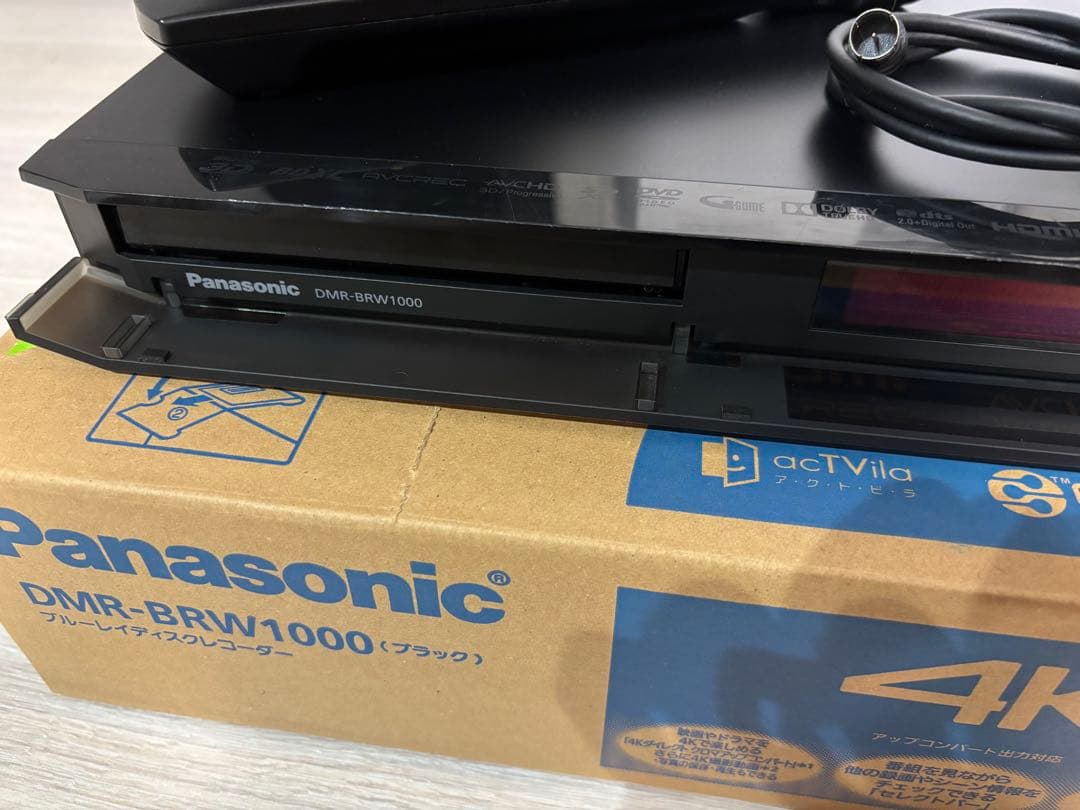 Panasonic DMR-BRW1000 4Kブルーレイレコーダー