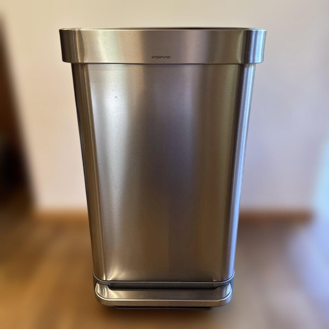 simplehuman ステンレススチール ごみ箱　45ℓ