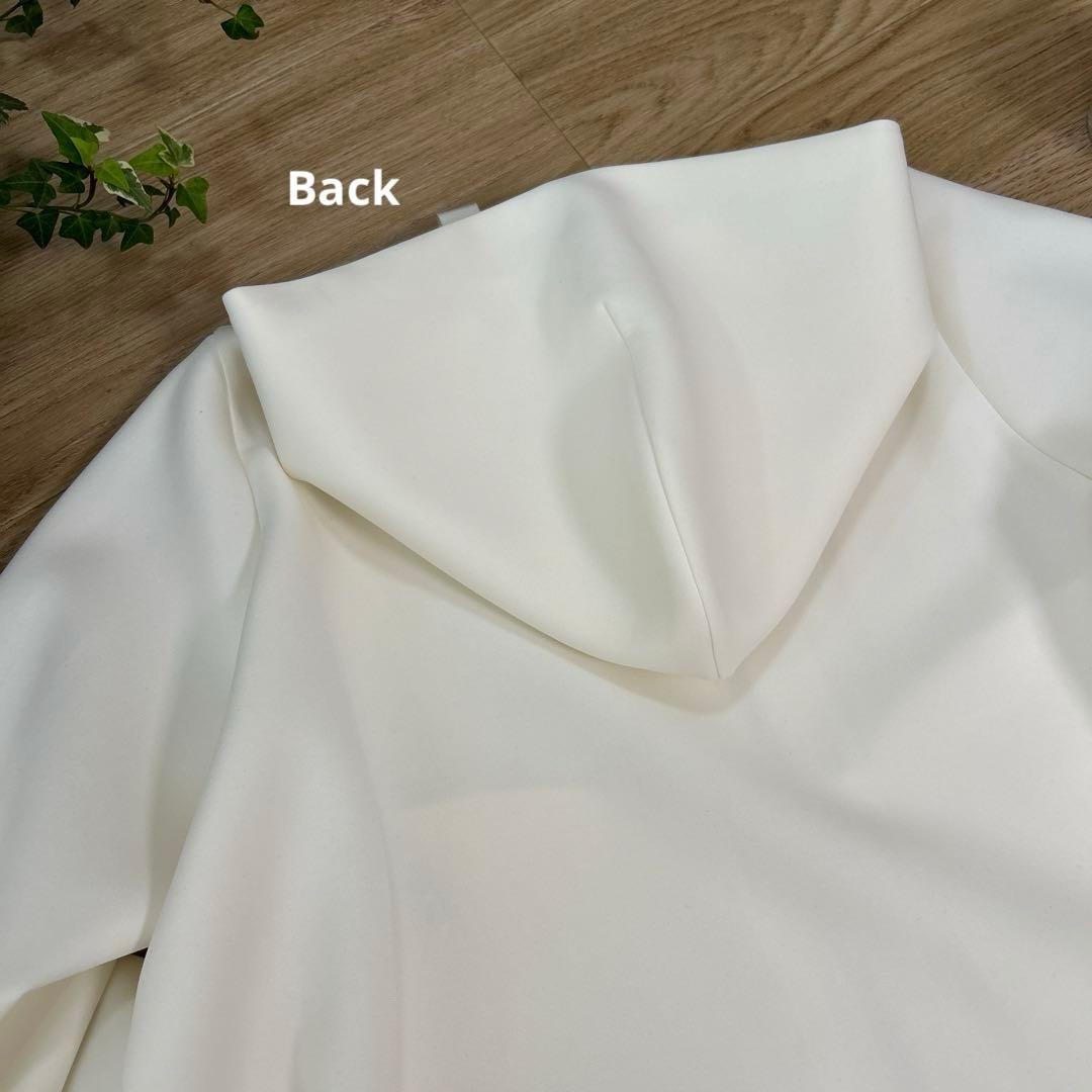 ANAYI　アナイ　ダブルジャージパーカー　38　フード付　ペプラムフーディ