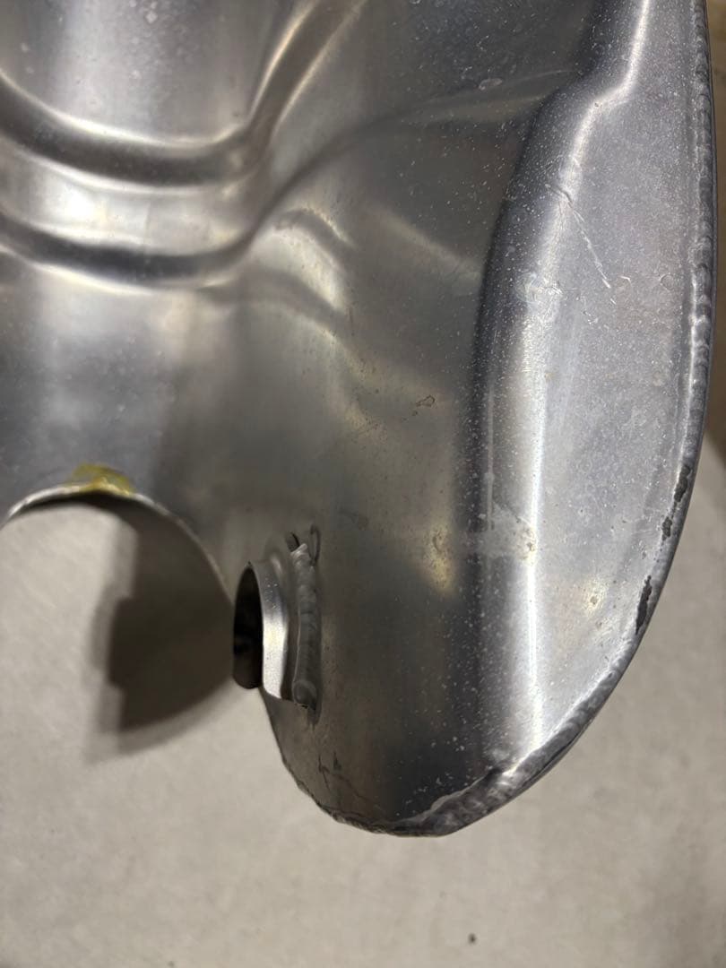 SR400 メタリックシルバータンク B級品