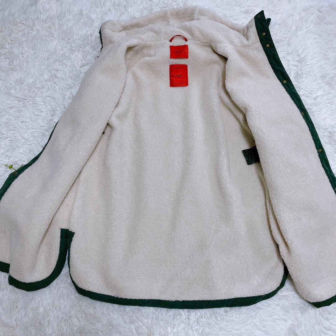 極美品♡ マックスアンドコー　モッズコート　グリーン　ボア　手洗い可　40