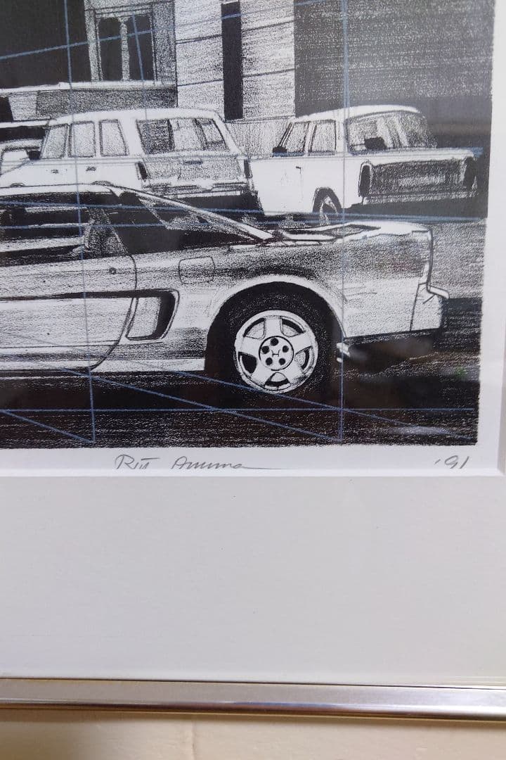 小沢隆一郎　リトグラフ　ＨＯＮＤＡ ＮＳＸ人気の第７作「プラハの春」成約時記念品