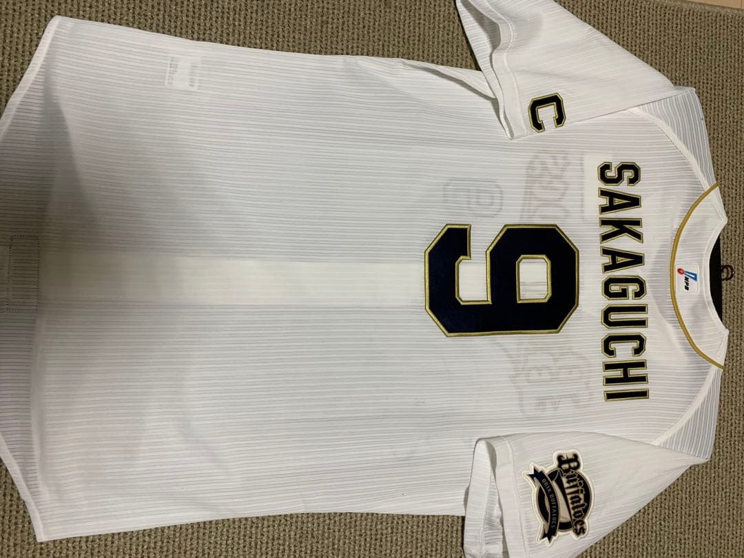 オリックスバファローズ　実使用　ユニフォーム　サイン　坂口智隆