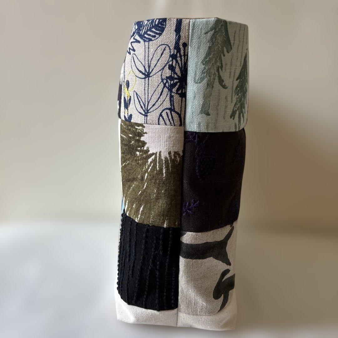 ミナペルホネン 生地使用　パッチワークお散歩トートバッグ