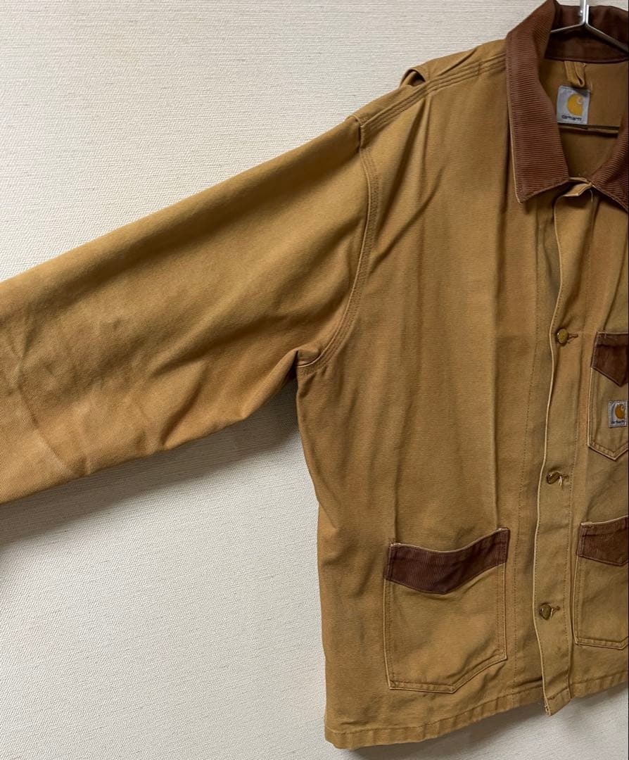 カーハート ダック × コーデュロイ カバーオール エンジニア ワークジャケット